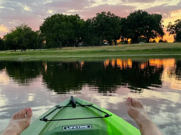 It literally feels like your blood pressure is dropping when you drift on the pond at sunset. Food for the soul.